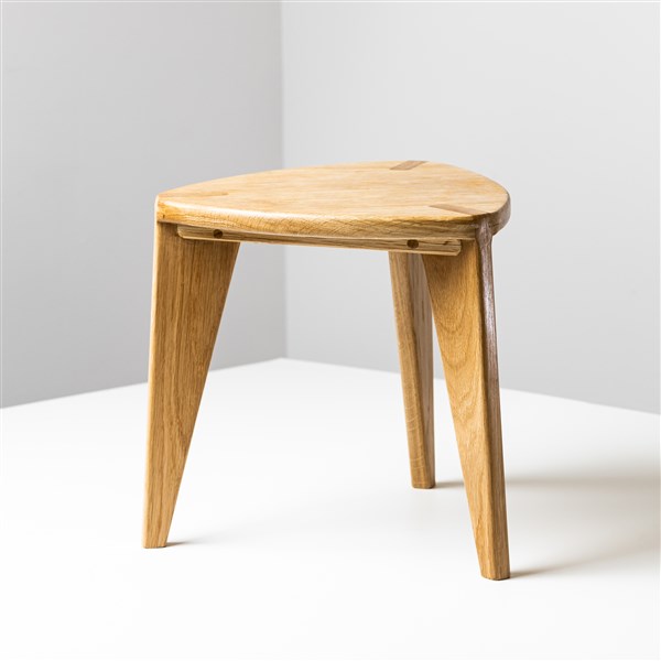 meda furniture 3 (53) Drvena hoklica Hrast S30