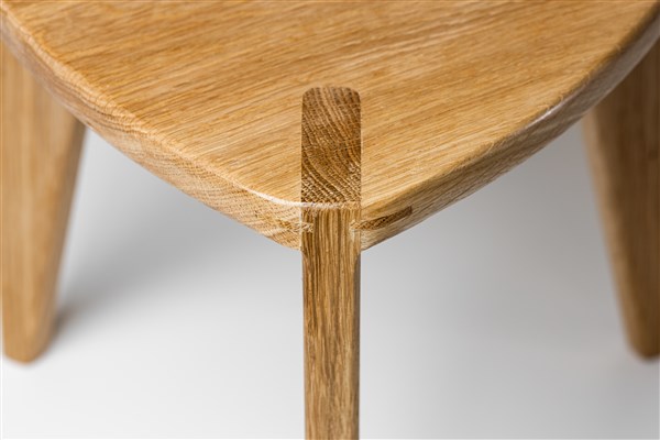 meda furniture 3 (56) Drvena hoklica Hrast S30