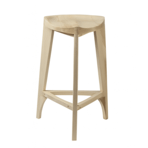 Barska stolica javor na beloj pozadini