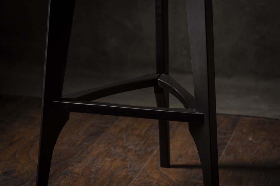 _D7A8535 Drvena barska stolica crna