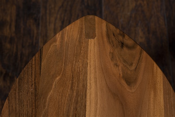 Flat walnut stool (9) Drvena hoklica L45 Orah