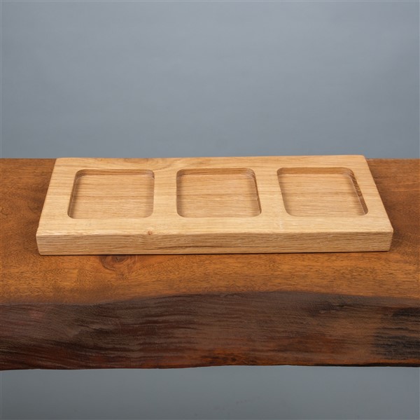 Trio hrast – Višenamenska drvena činija od punog hrasta Trio hrast – Višenamenska drvena činija od punog hrasta