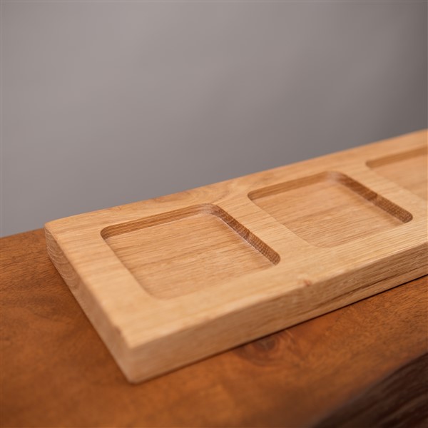 Trio hrast – Višenamenska drvena činija od punog hrasta Trio hrast – Višenamenska drvena činija od punog hrasta