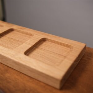 Trio hrast – Višenamenska drvena činija od punog hrasta