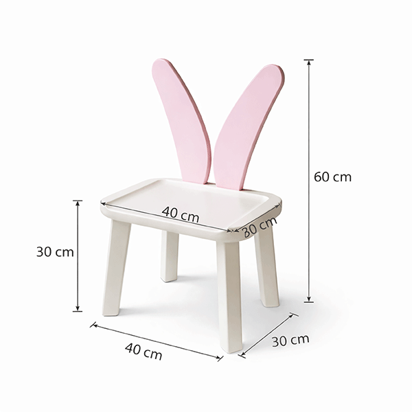 Big-Bunny-6 Dečija belo roue stolica sa dimenzijama