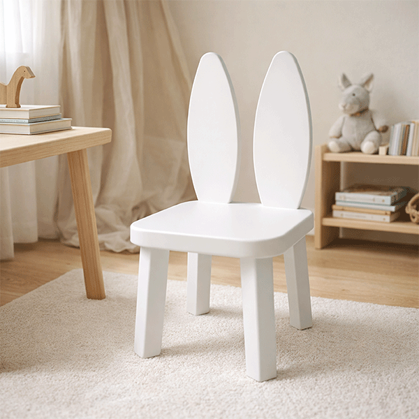 Little-bunny-8 Bela dečija stolica u ambijentu dečije sobe